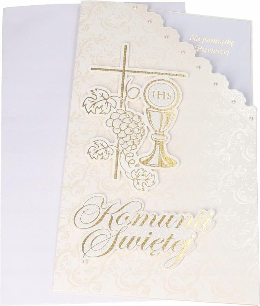 Kommunionkarte Heilige Kommunion Souvenir groß