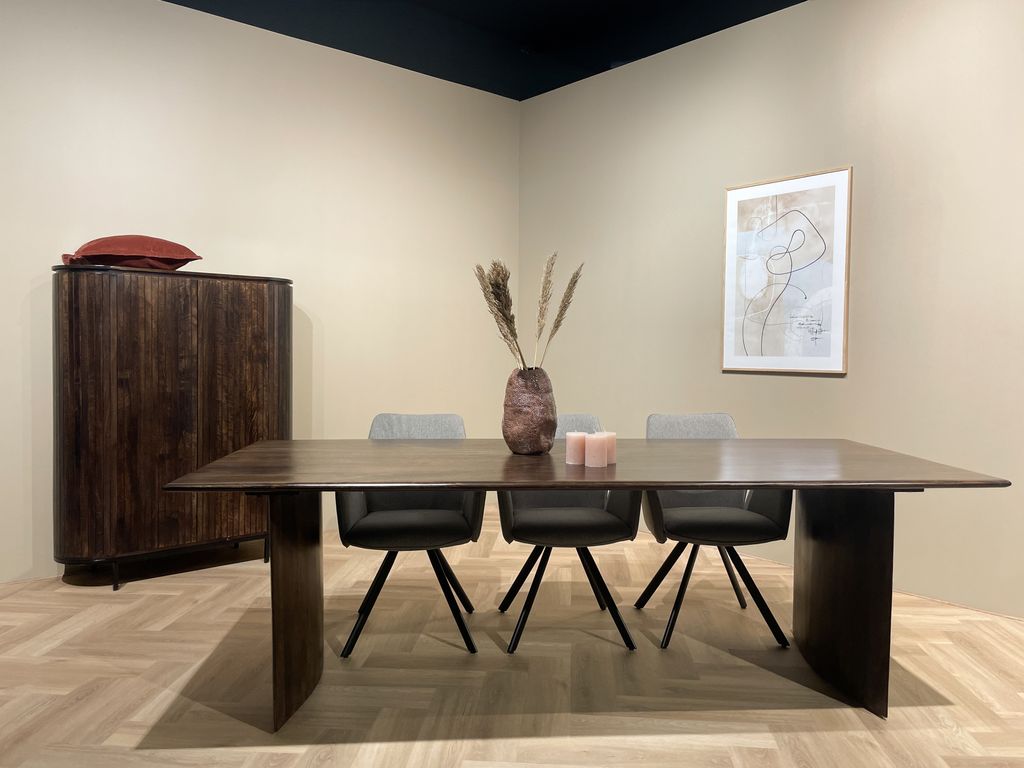 Livingfurn - Esszimmerstuhl Diana Stoff / Beschichteter Produktbild 10