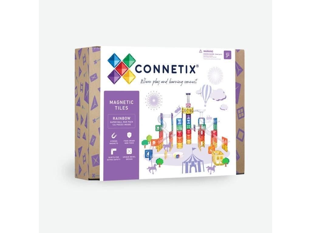 Connetix Magnetsatz und Kugelbahn 134 Stück Produktbild 