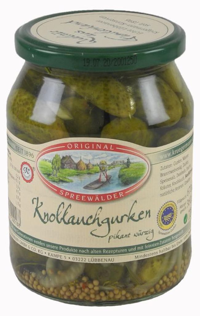 Krügermanns Original Spreewälder Knoblauchgurken (720 ml Produktbild 