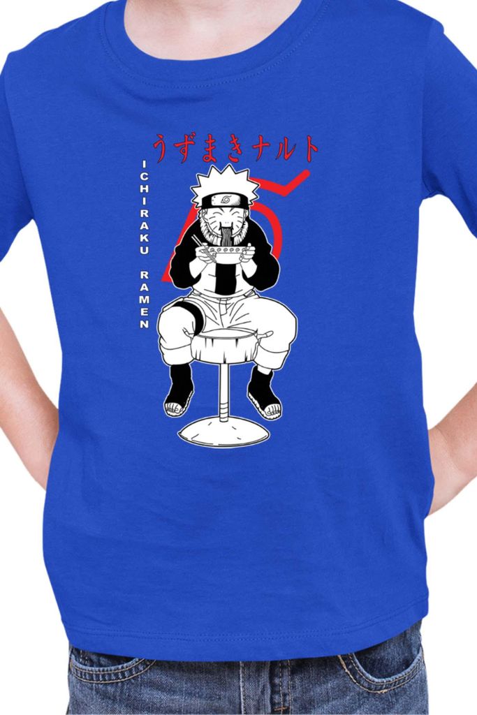 Kinder T-Shirt Naruto Ichuraku Ramen 02, 9-11 Jahr - 140 / Blau