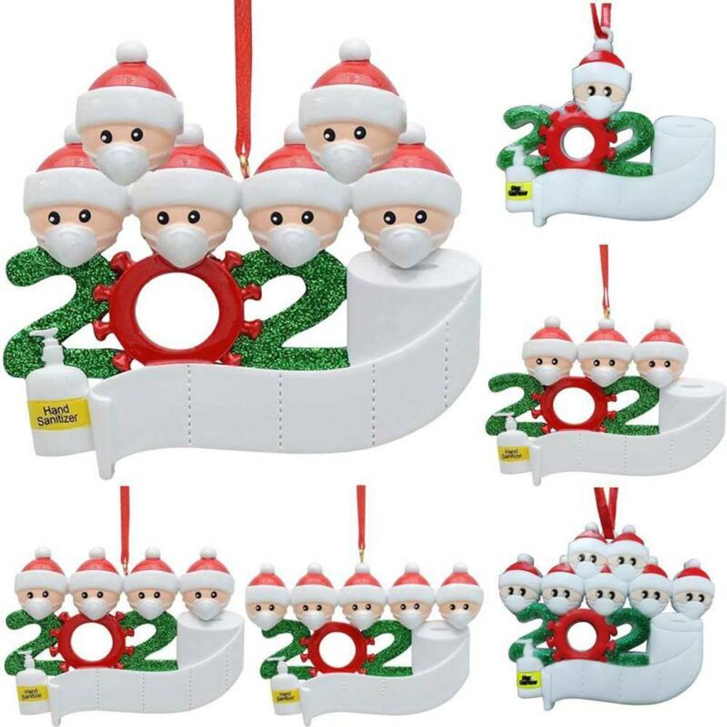 Maske Weihnachten Xmas Toilettenpapier Hängen Ornamente Personalisierte Familie