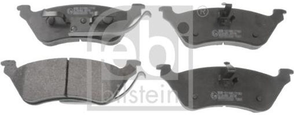 FEBI BILSTEIN 116318 Bremsbelagsatz, Scheibenbremse OE K05019805AA kompatibel mit Voyager