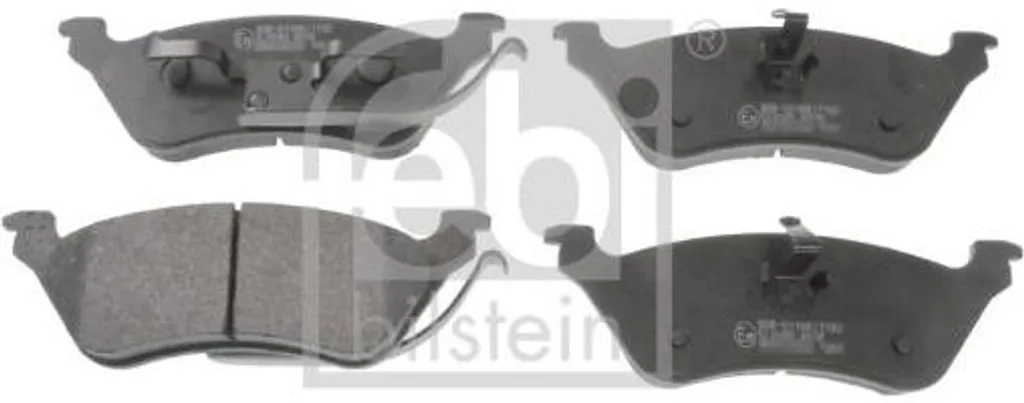 Jeu de plaquettes de frein FEBI BILSTEIN 116318 pour Voyager K05019805AA