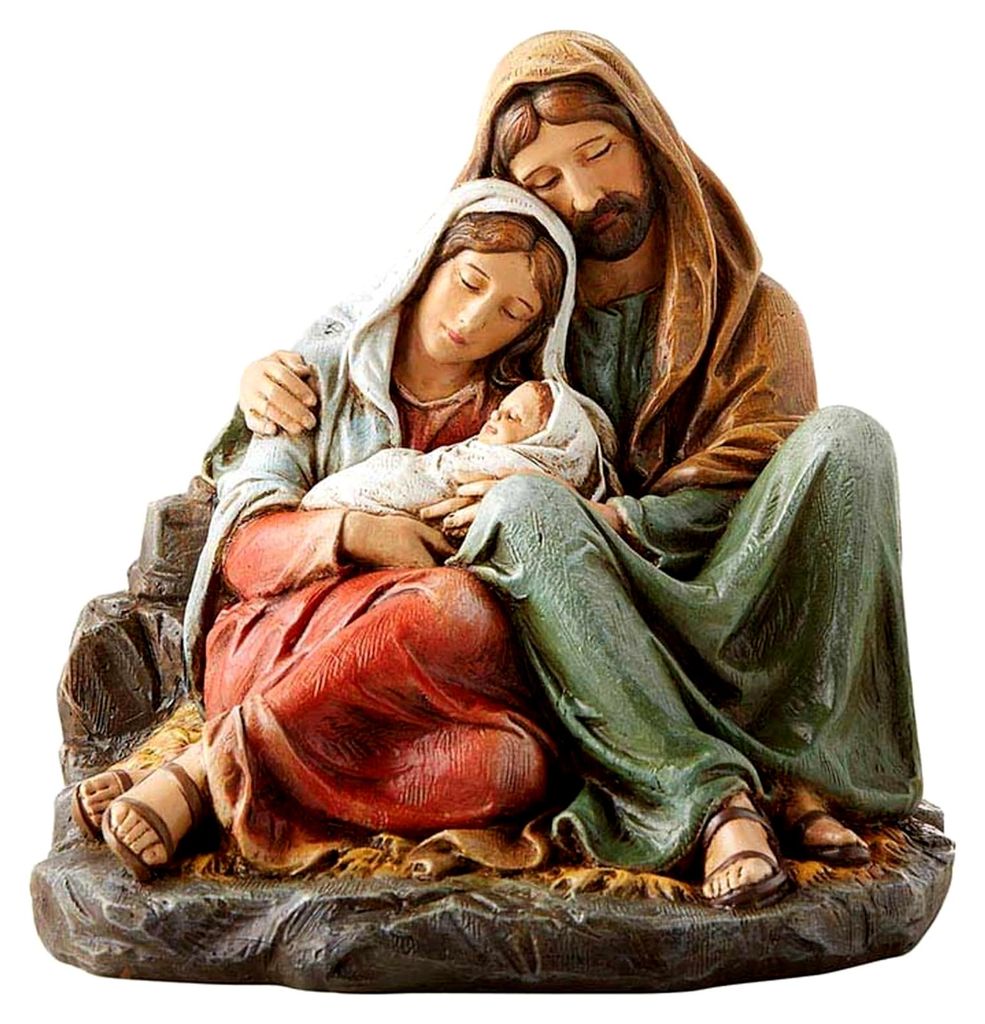Weihnachtskrippe aus Kunstharz, 15,2 cm