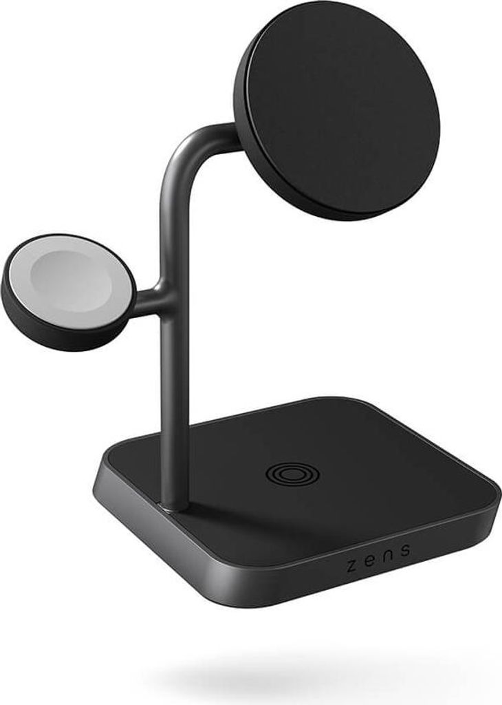 Zens Aluminium Series 3 in 1 Magnetic Wireless Office Charger Pro 3+ Watch mit Netzteil (ZEDC25B/00)