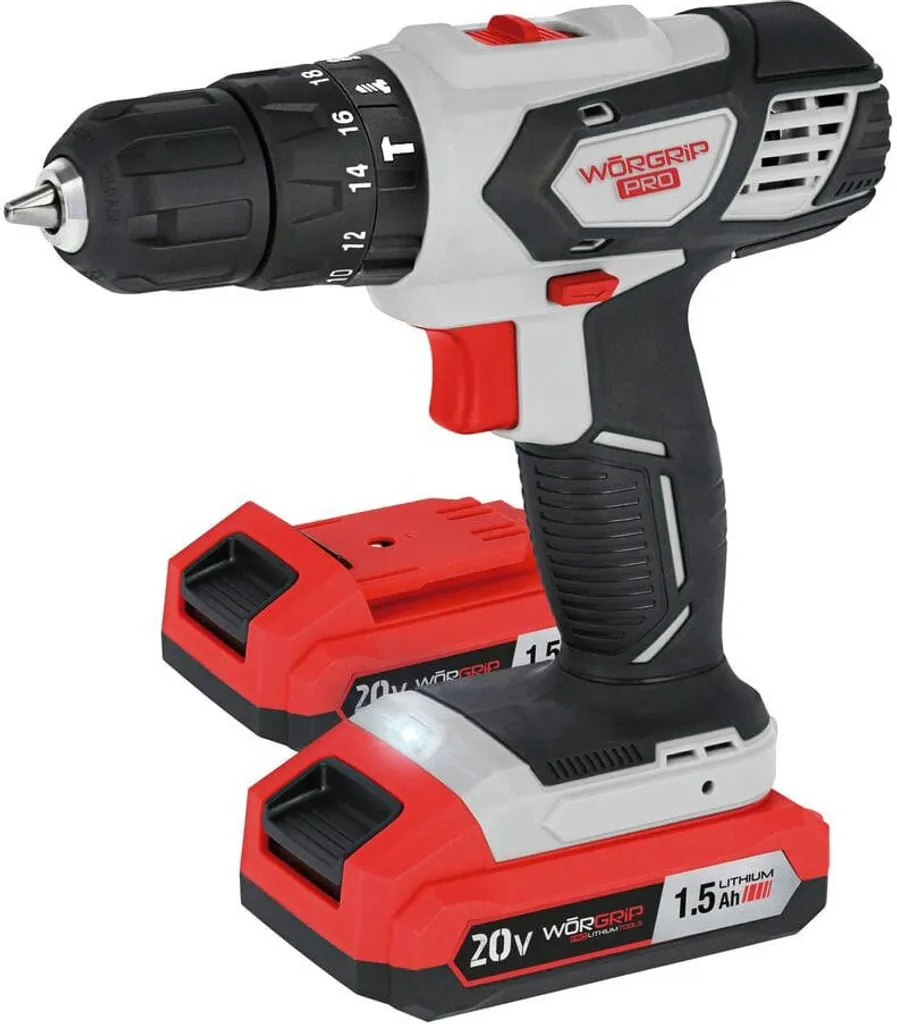 Perceuse à percussion Worgrip 20V idéale pour bricolage et travaux maison