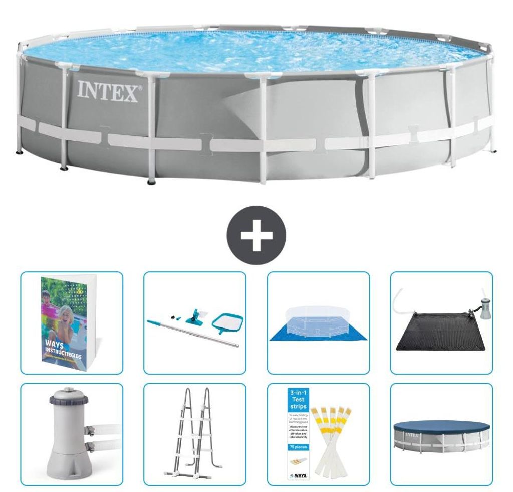 Prism Frame Pool Rund - 457x107 cm - 9-teilig S583
