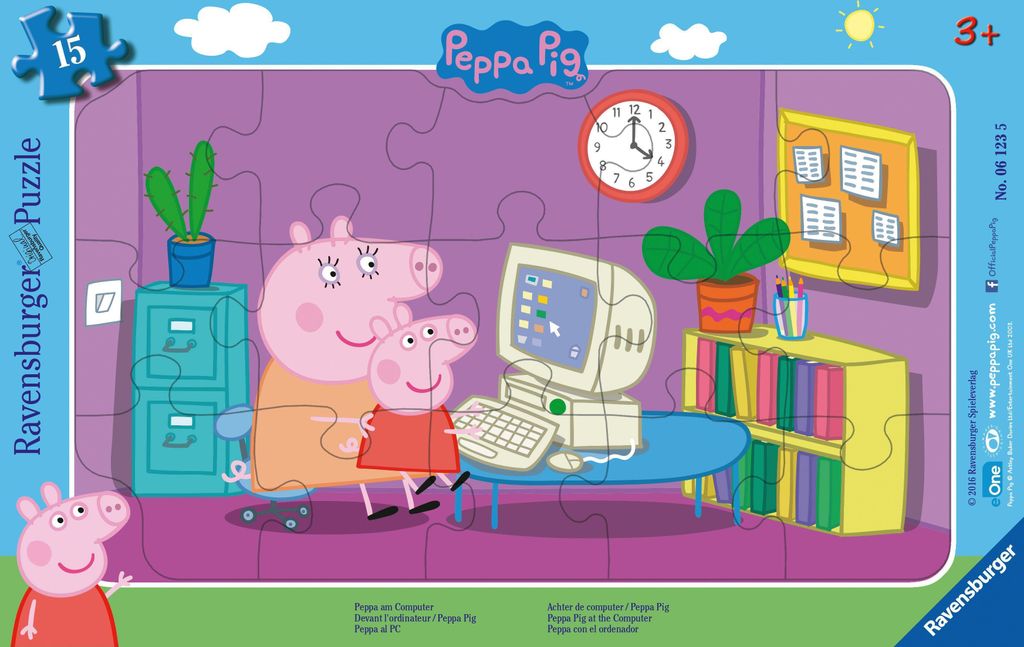 Peppa am Computer Ravensburger 06123 Produktbild 
