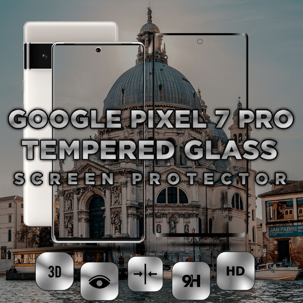 Google Pixel 7 Pro – gehärtetes Glas 9H – 3D-Displayschutz in Superqualität