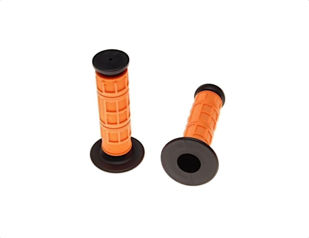 GRIFFE Lenkergriffe Griffgummi 123mm orange CROSS ENDURO Handle bar grips