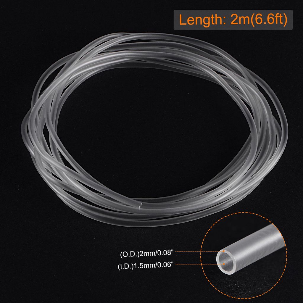 PVC Schlauch 1.5mm ID x 2mm OD, 2 Meter Kondensatschlauch Wasserleitung Kunststoff fš¹r Garten, Aquarium, Wasserleitung