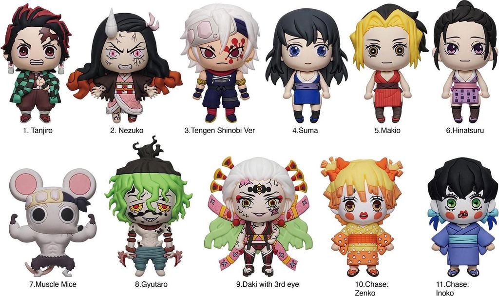 Demon Slayer : Kimetsu no Yaiba 3D PVC Pendentif de poche Image du produit 