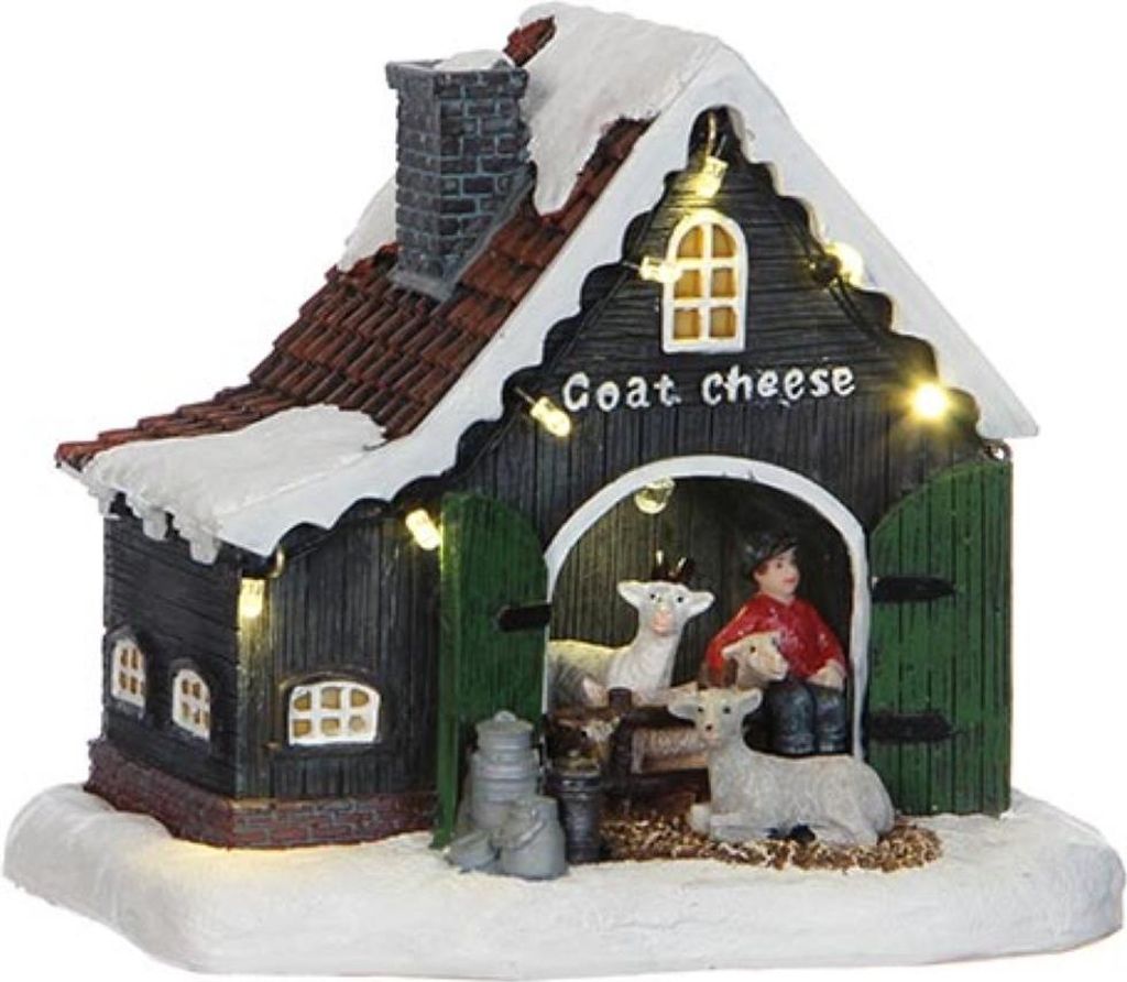 Edelman Luville detaillierte Miniatur Weihnachtsfigur für Ihr Weihnachtsdorf