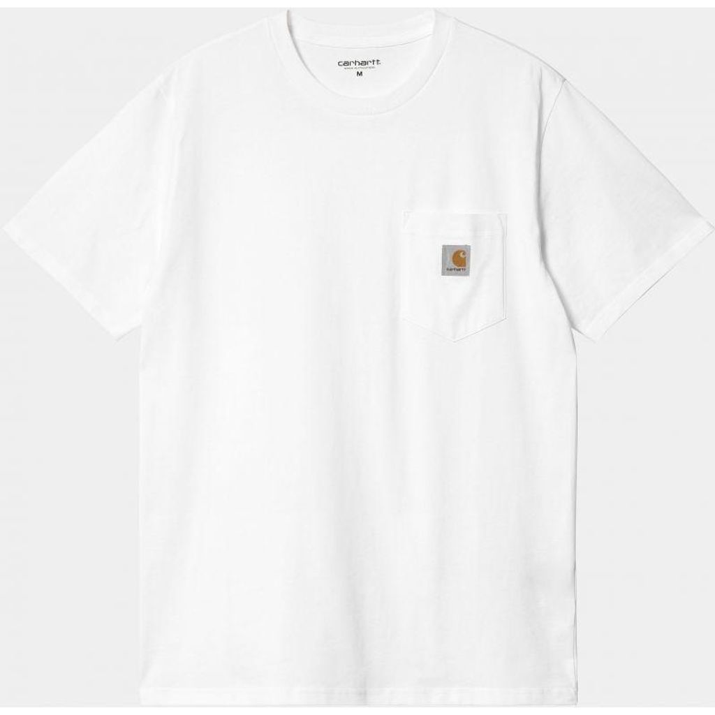 CARHARTT WIP Pocket T-Shirt, kurzärmelig – weiß – S