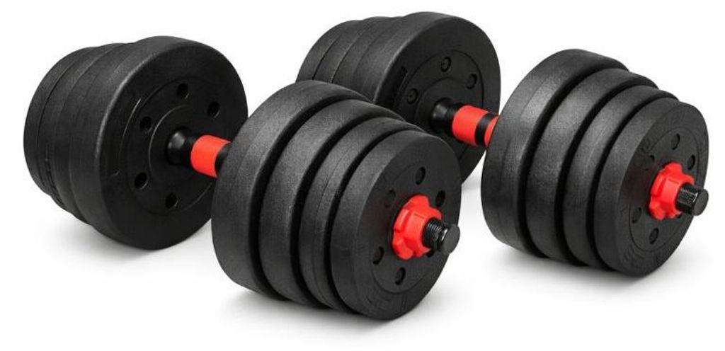 Nakládací činky 2v1 - jednoruční i obouruční, 30 kg Obrázek produktu 