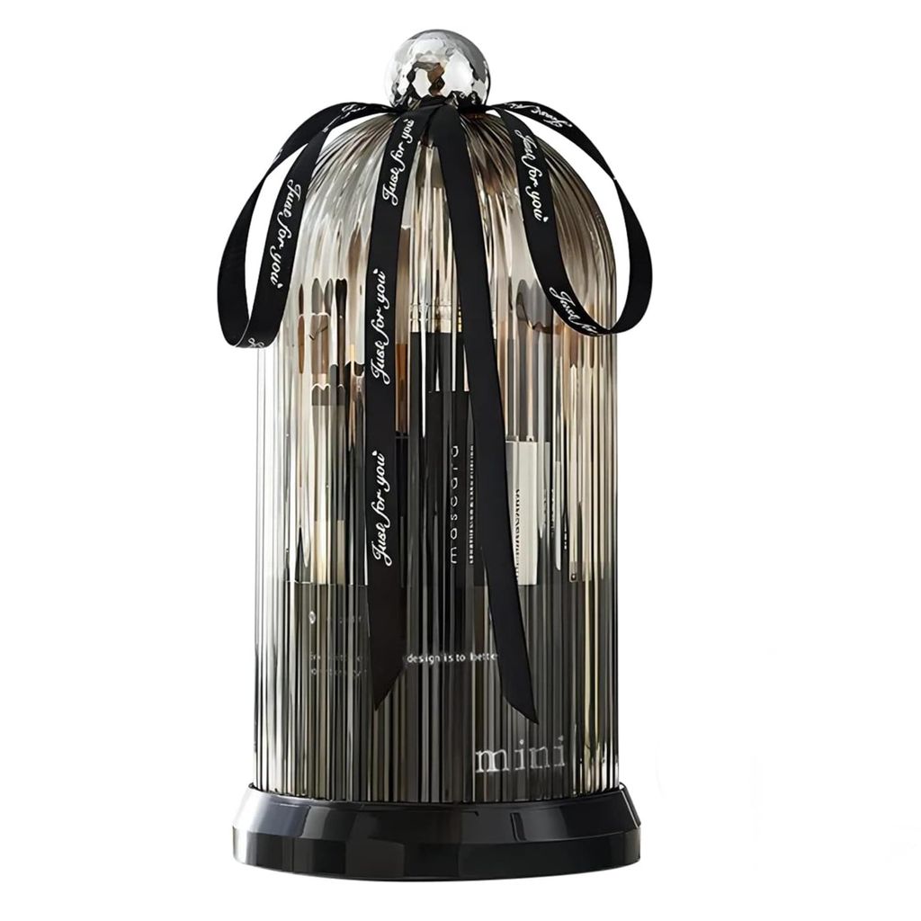 Schubladeneinsätze & -organizer, 360° Drehbar Kosmetik Organizer, Make up Pinsel Organizer mit Deckel, Make-up-Pinselhalter, Pinselhalter Kosmetik
