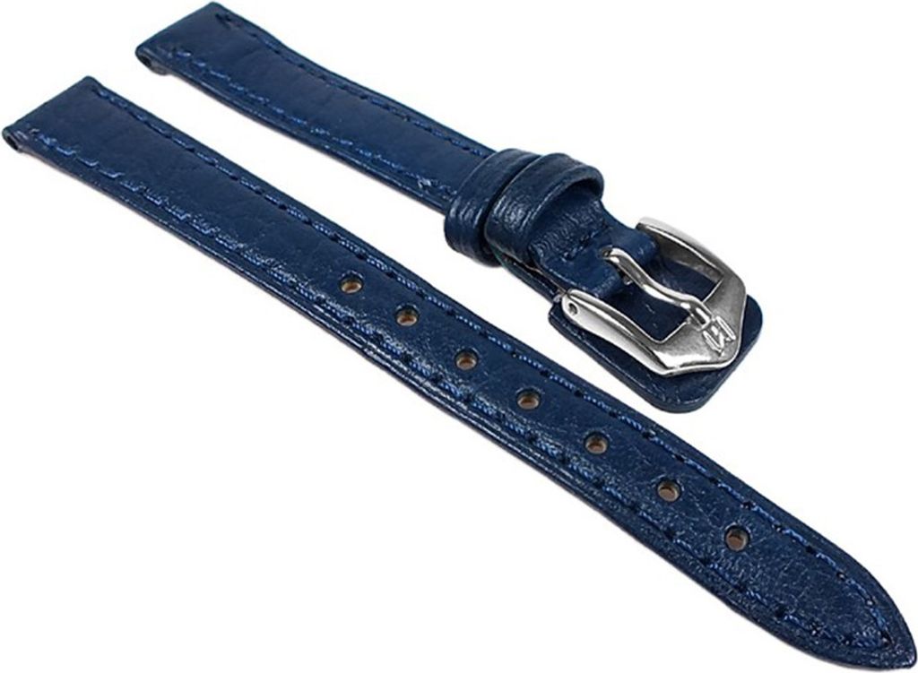Schok Ersatzband 20mm Uhrenarmband Büffelleder Band Blau 24348S, Stegbreite:20mm