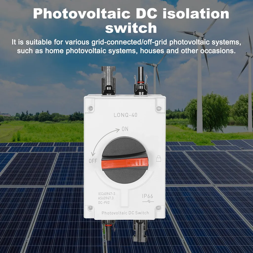 Sectionneur PV DC 32A 1200V IP66 avec connecteurs MC4 - Version de base