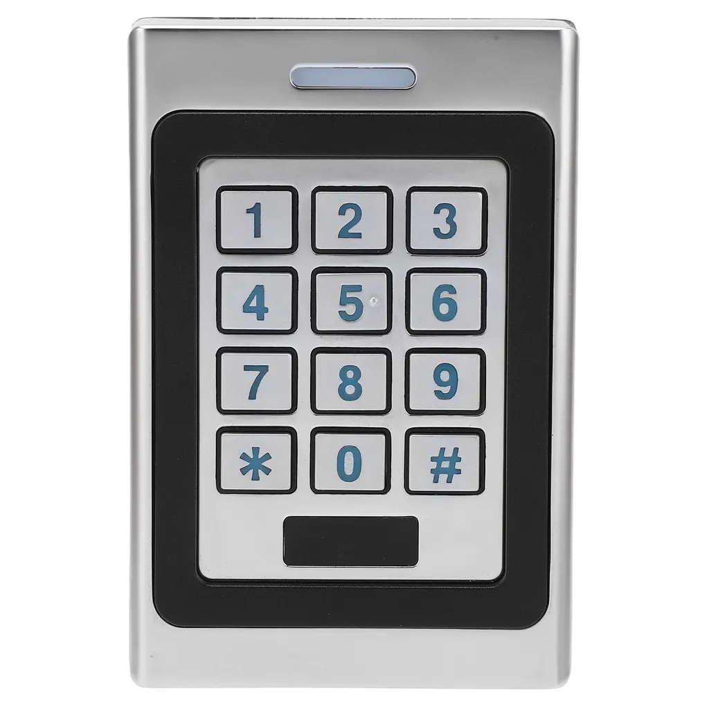 Clavier de contrôle de porte rétroéclairé avec lecteur de badge intégré