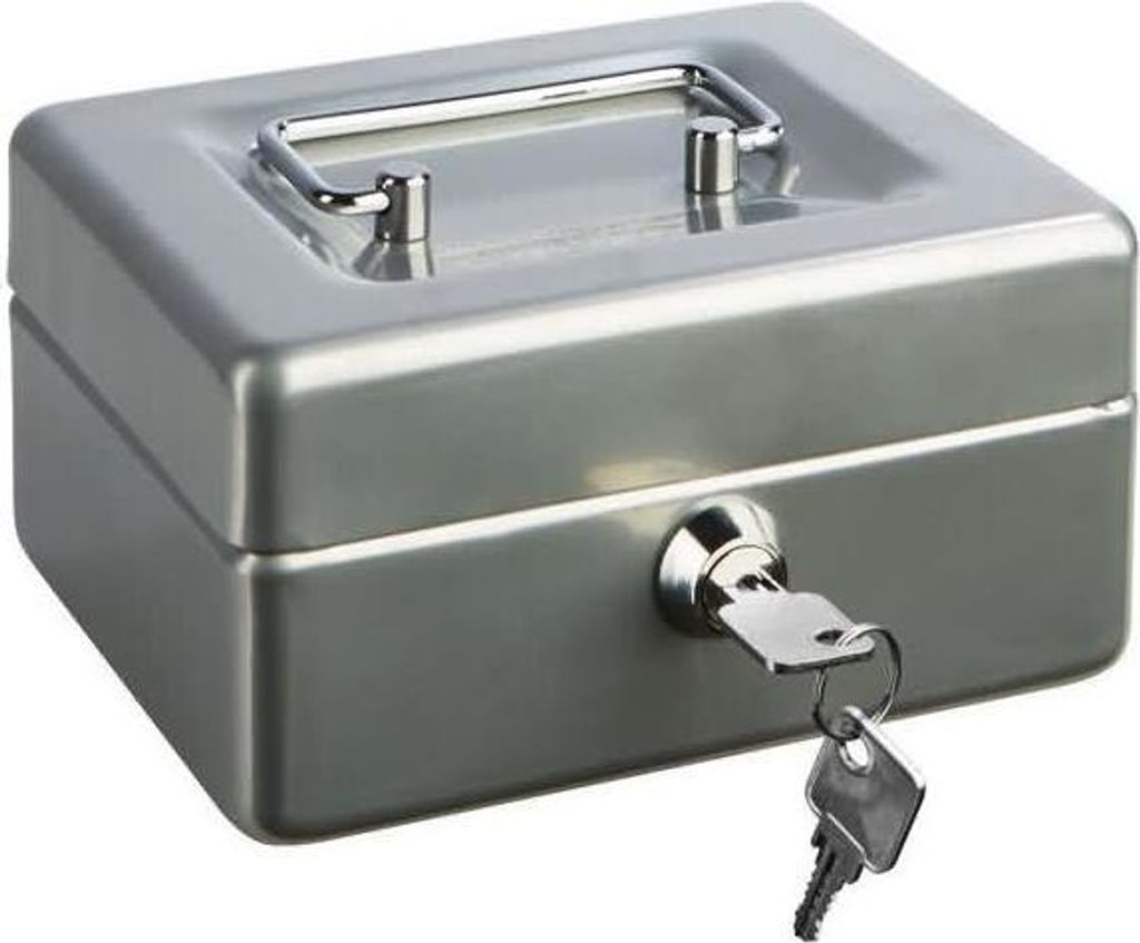 Alco Geldkassette Stahlblech 195x145xx95mm silber
