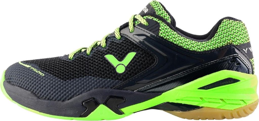 Victor P9210 Indoor Badminton Squash Hallenschuhe schwarz/grün 952, Schuhgröße:39.5 EU