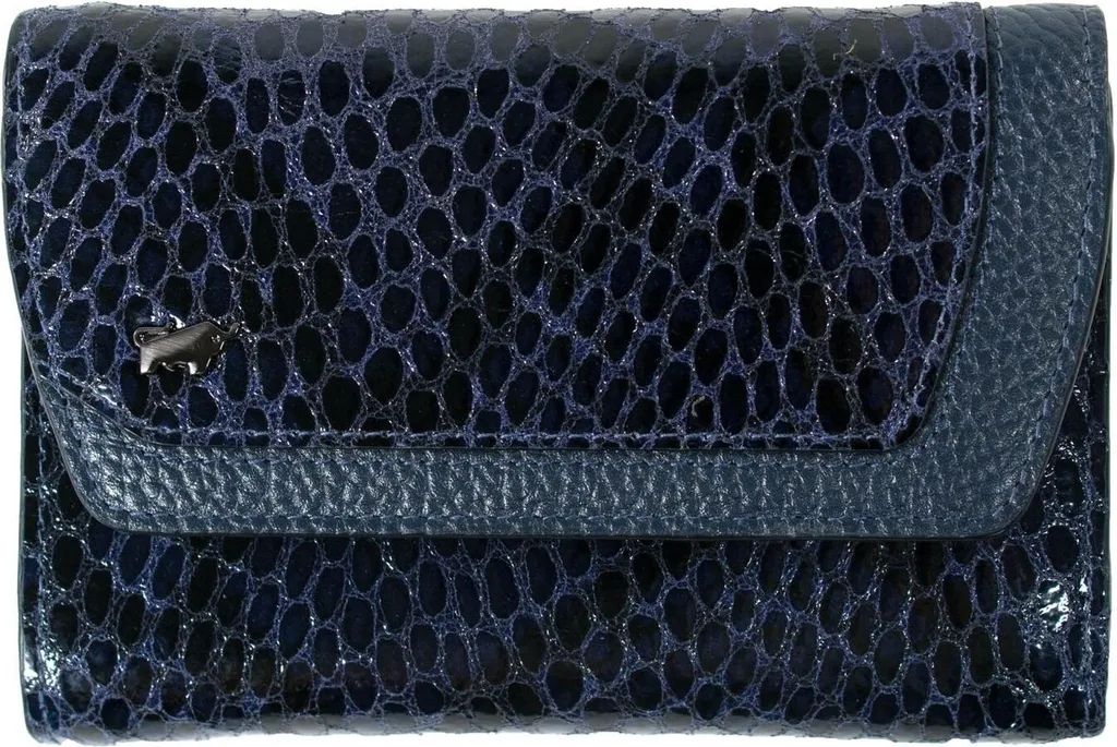 Vivi la Città con Braun Büffel Luise: Portafoglio Pelle Navy RFID