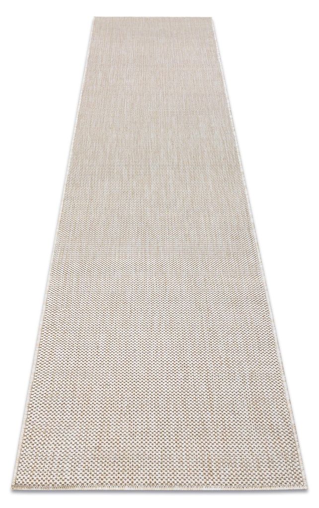 Teppich, Läufer SISAL SION A5165A Melange flach gewebt ekrü / Creme beige 70x300 cm