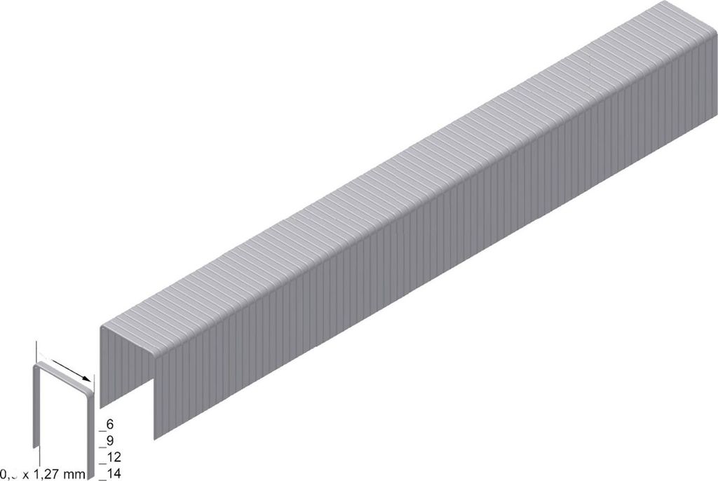 Prebena 8.000x Heftklammern Type PF verzinkt 6 mm - PF06CNK Produktbild 
