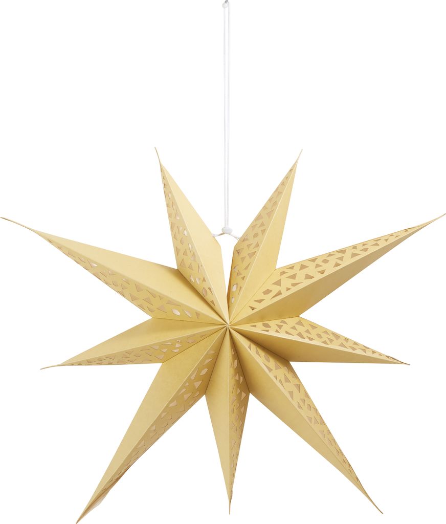Othmar Decorations 3D Papierstern Sirius 60 cm Weihnachtsdeko Faltstern Weiß Ø 65 cm