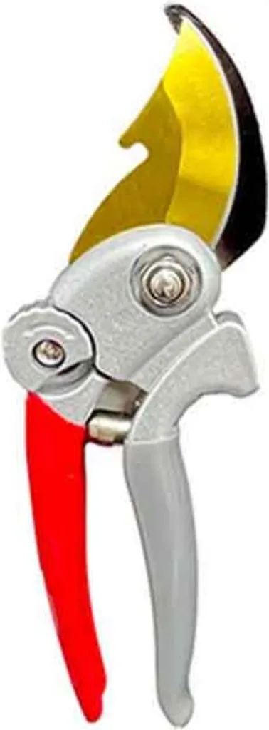 INF Cesoie da potatura da giardino - Acciaio legato SK85, impugnatura comfortevole grigio + rosso