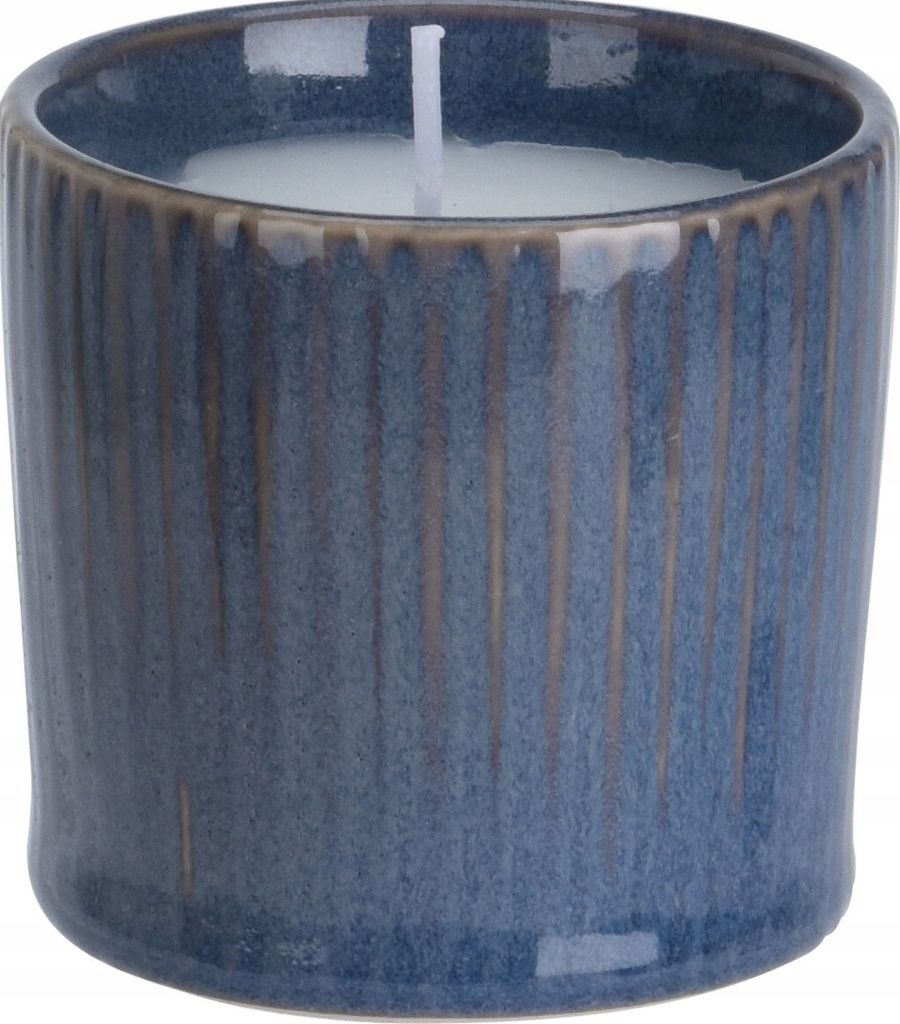 Candela decorativa di paraffina in gres 6 x 7 cm Immagine del prodotto 