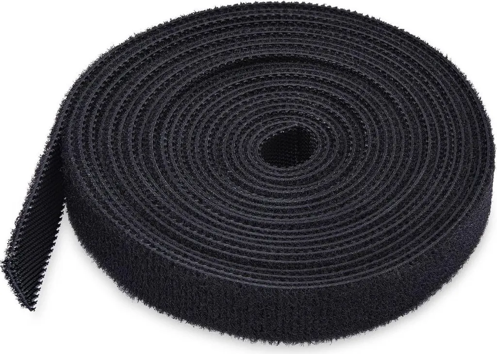 StarTech.com Rouleau de Velcro Noir 22,8m x 12,7mm pour Câbles Réutilisable