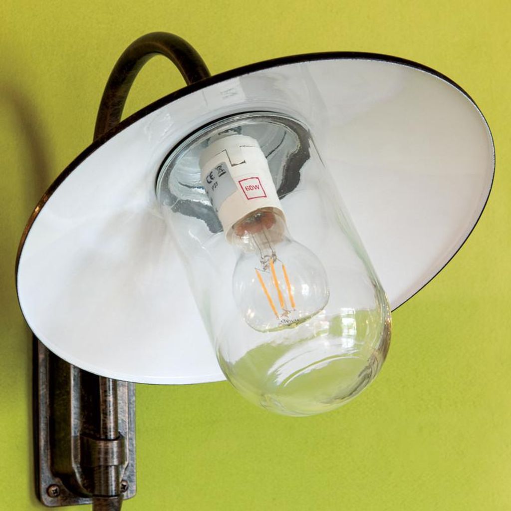 Ersatzglas Lampenschirm klar mit Dichtung, Gewindeglas