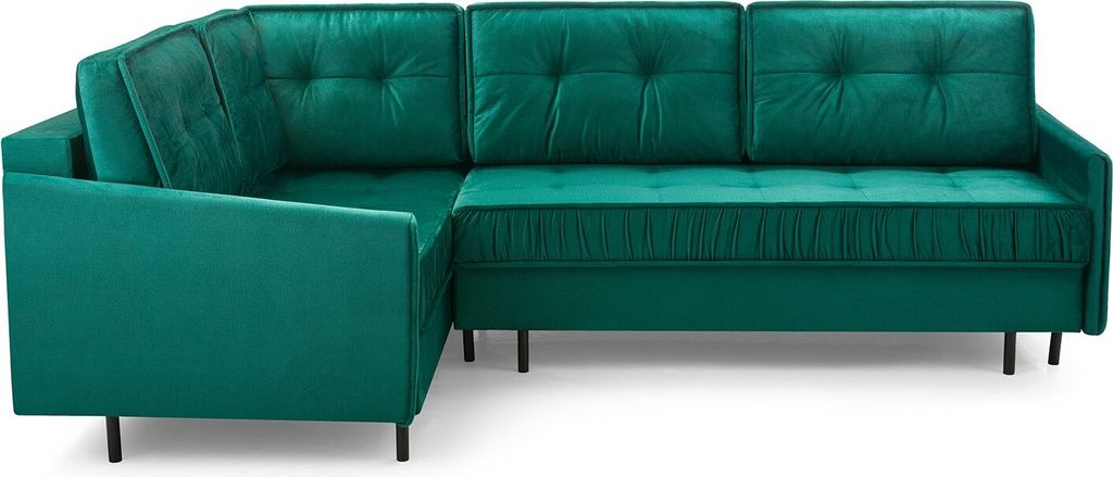 BETTSO Stilvolle Polstersofa für Wohnzimmer GRAND MON 37 Flaschengrün Links