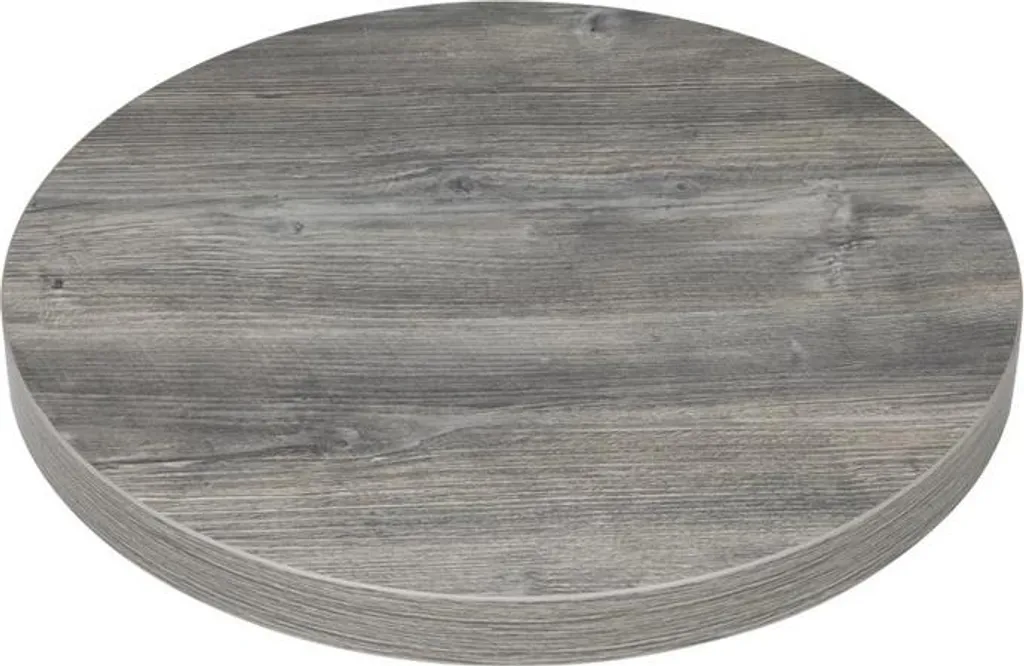Plateau de table circulaire gris 60cm en mélamine pour mobilier CHR Bolero