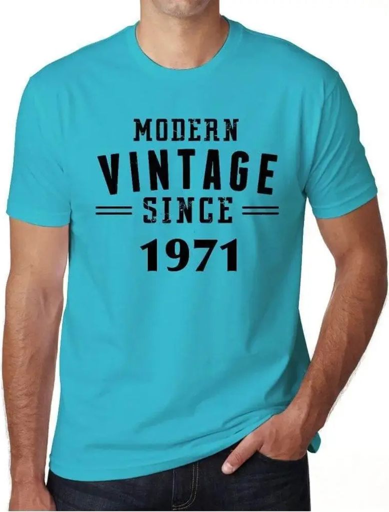 Herren Grafik T-Shirt Moderner Jahrgang seit 1971 – Modern Vintage Since 1971 – Geschenk 53. Geburtstag Jahrestag 53 Jahre Jubiläum 53 Jährig...