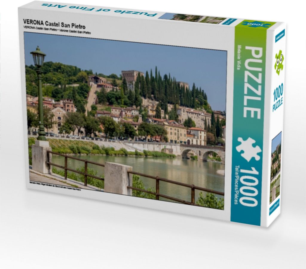 Calvendo VERONA Castel San Pietro 1000 Teile Puzzle quer 640x480mm, Viola Melanie; 7338453