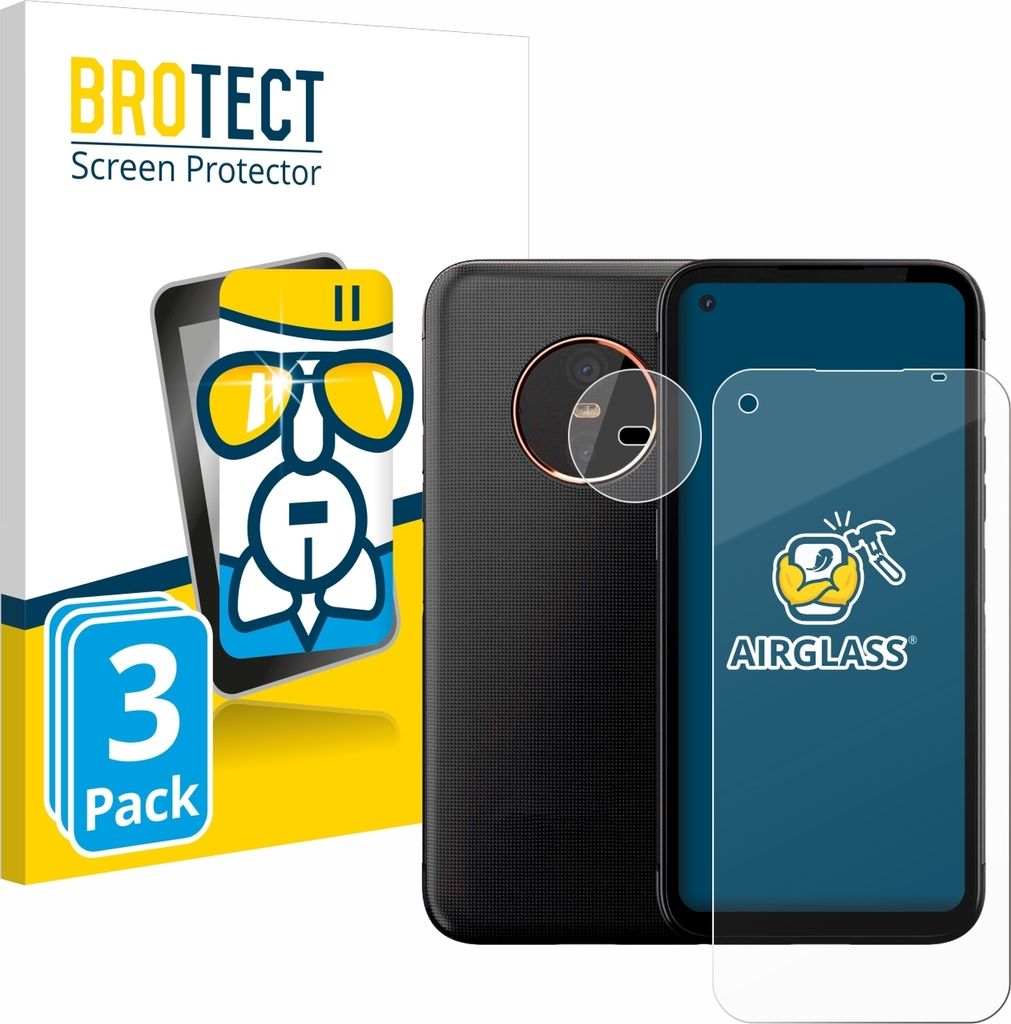 3x BROTECT Schutzglas für Gigaset GX6 Pro (Display+Kamera) Schutzfolie Panzer Folie Glas Display Schutz klar