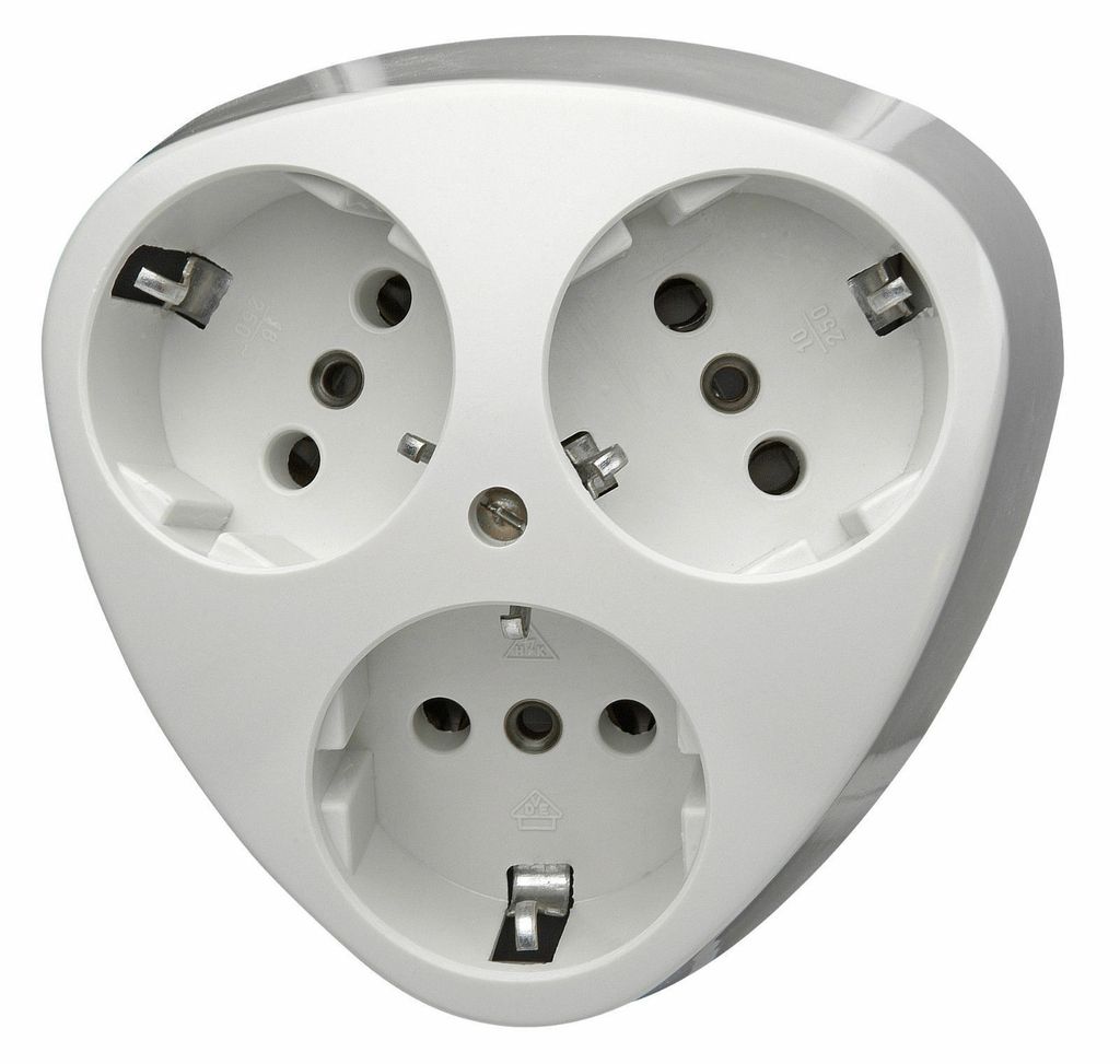 Kopp 100502000, Typ F, CEE 7/4, Weiß, Duroplast, IP20, 250 Produktbild 