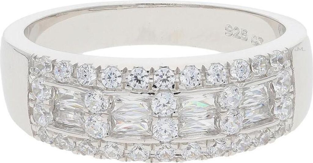 JuwelmaLux Ring 925 Silber mit synth. Zirkonia JL10-07-3111 56
