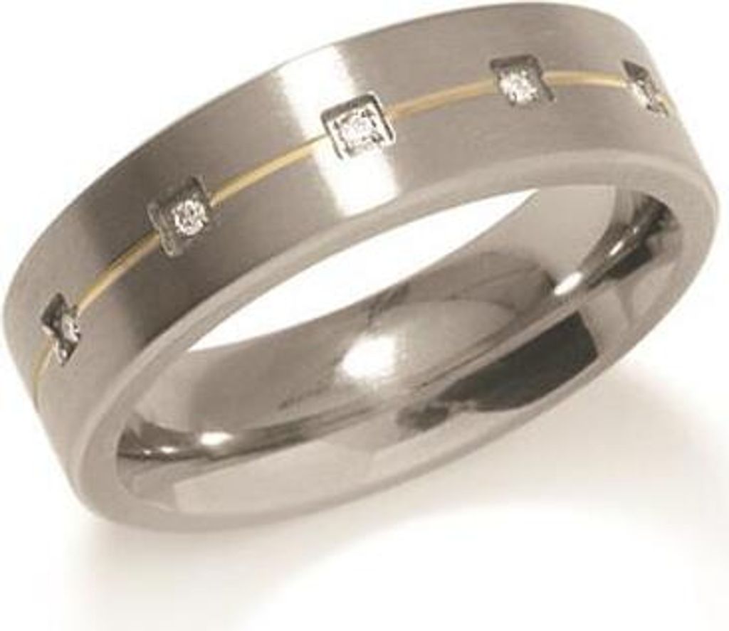 Boccia Damenring Titan mit Diamanten 0101-19 55