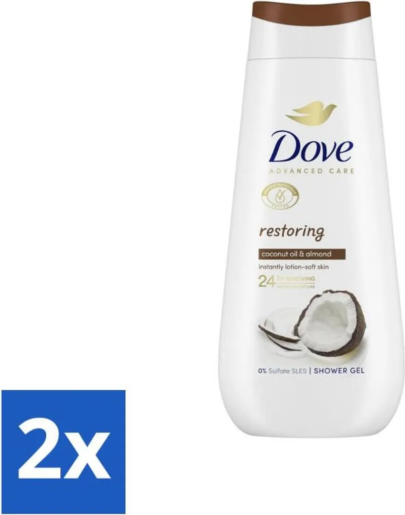 Dove Crema Doccia Rigenerante 225ml x2 - Tecnologia MicroMoisture