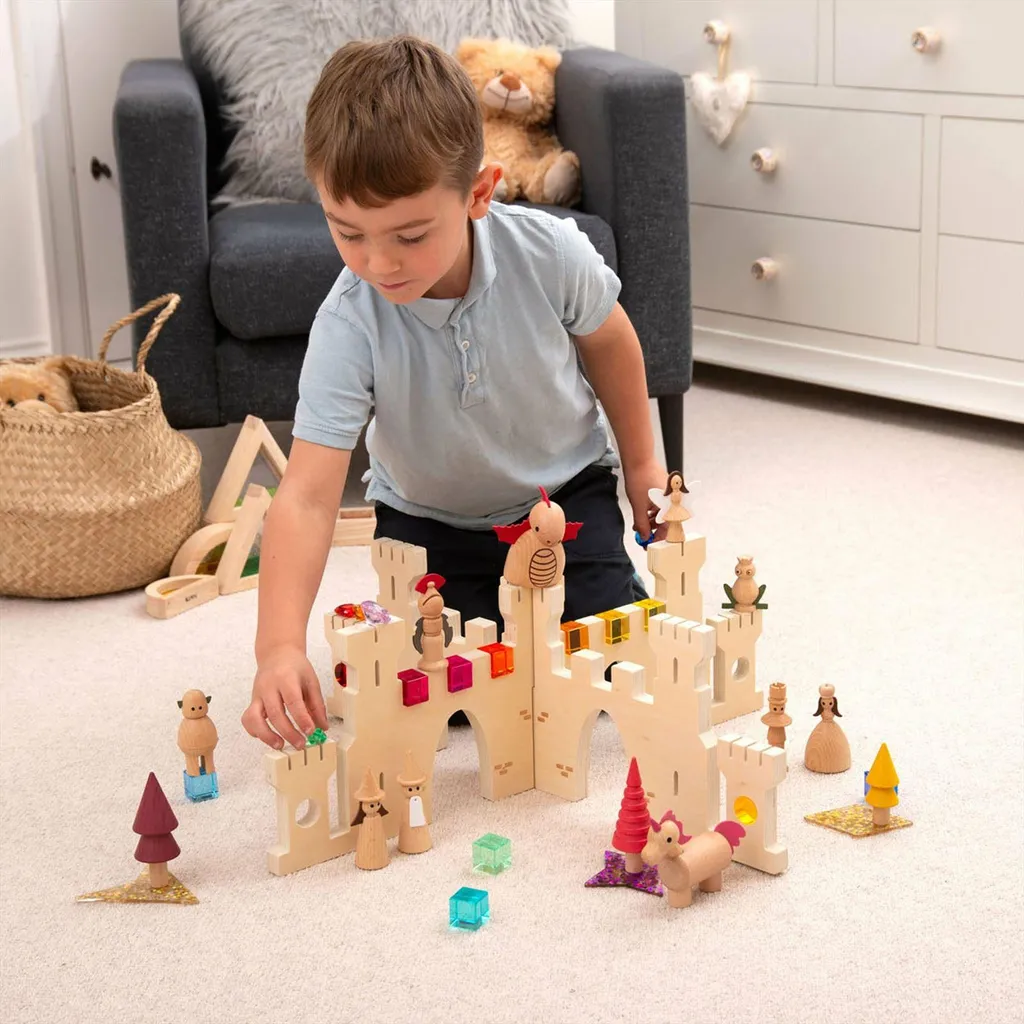Jouet Bois Château TickiT : Solution Créative contre l'Ennui des Petits