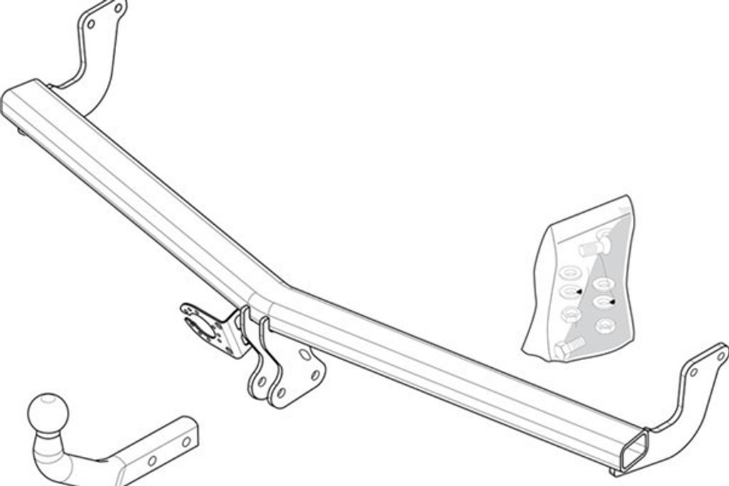 BRINK 526600 Anhängerkupplung 1225kg Max für CITROËN C3 II (SC) für DS DS 3
