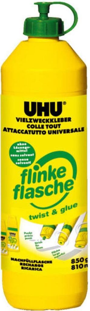 Uhu, Flinke Flasche ohne Lösungsmittel, 850g Produktbild 