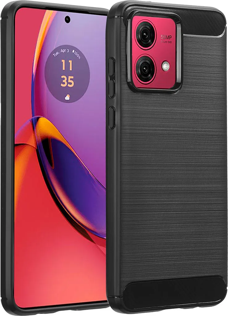 imoshion Cover Spazzolata Motorola Moto G84 Nero - Protezione Top