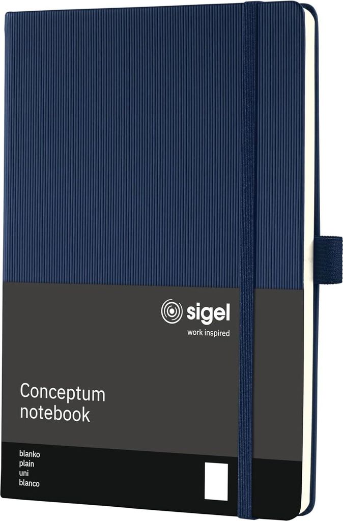 sigel Notizbuch Conceptum DIN A5 blanko blau 97 Blatt