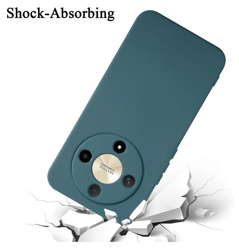 BORYA Cover per Honor Magic6 Lite 5G (Magic 6 Lite), Transparent Morbida Silicone TPU Bumper Custodia, Ultra Sottile Antiurto Setoso Semplice Elegante Pattern Case, A65