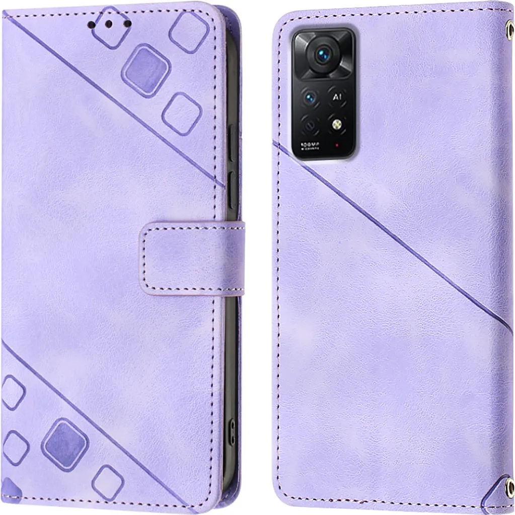 Custodia Business per Redmi Note 11 Pro - Flip Cover Pelle Viola